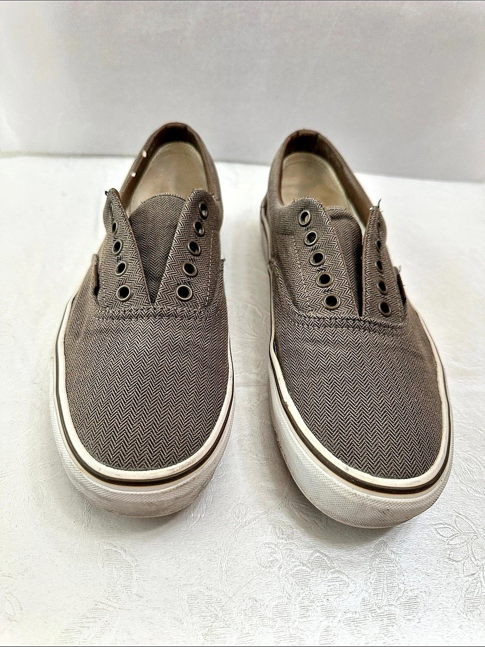 Vans Premium Authentic Herringbone Sneakers Brown